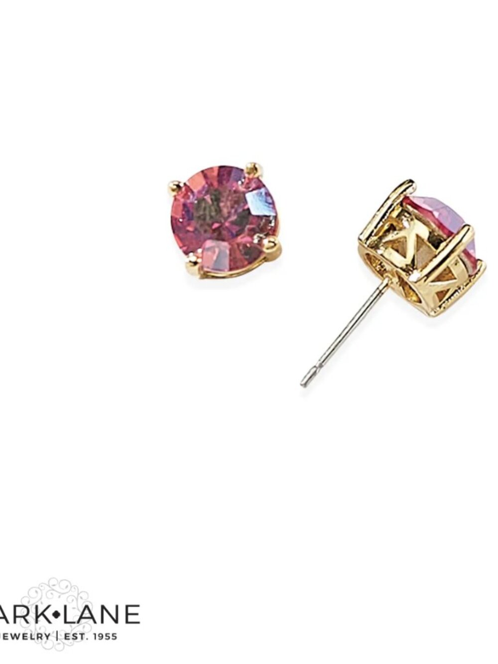 Park Lane Iridescent Coral Impression Earrings Gold Tone 3ct Studs NWT